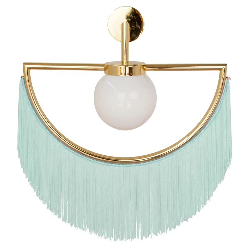 Бра Wink Wall Lamp by Masquespacio for Houtique Blue Золотой Бирюзовый в Орле | Loft Concept 