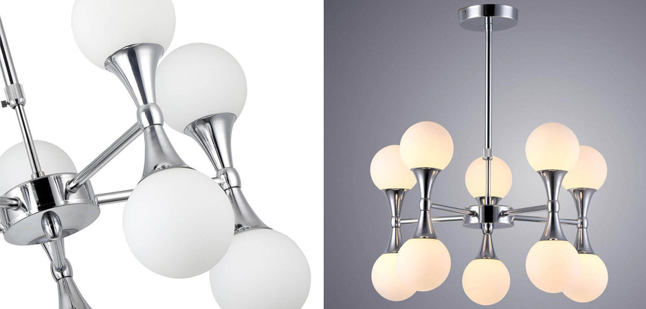 Люстра Ball Valley Chandelier Chromium 10 Люстра Ball Valley Chandelier Chromium 10 - Loft-Concept в Орле
