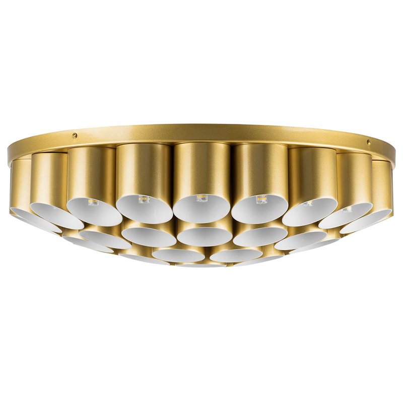 Потолочный светильник Garbi Gold Pipe Organ Ceiling Lamp 40 Золотой Белый в Орле | Loft Concept 