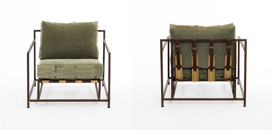 Кресло Inheritance Armchair Olive Military Fabric Кресло Inheritance Armchair Olive Military Fabric - Loft-Concept в Орле