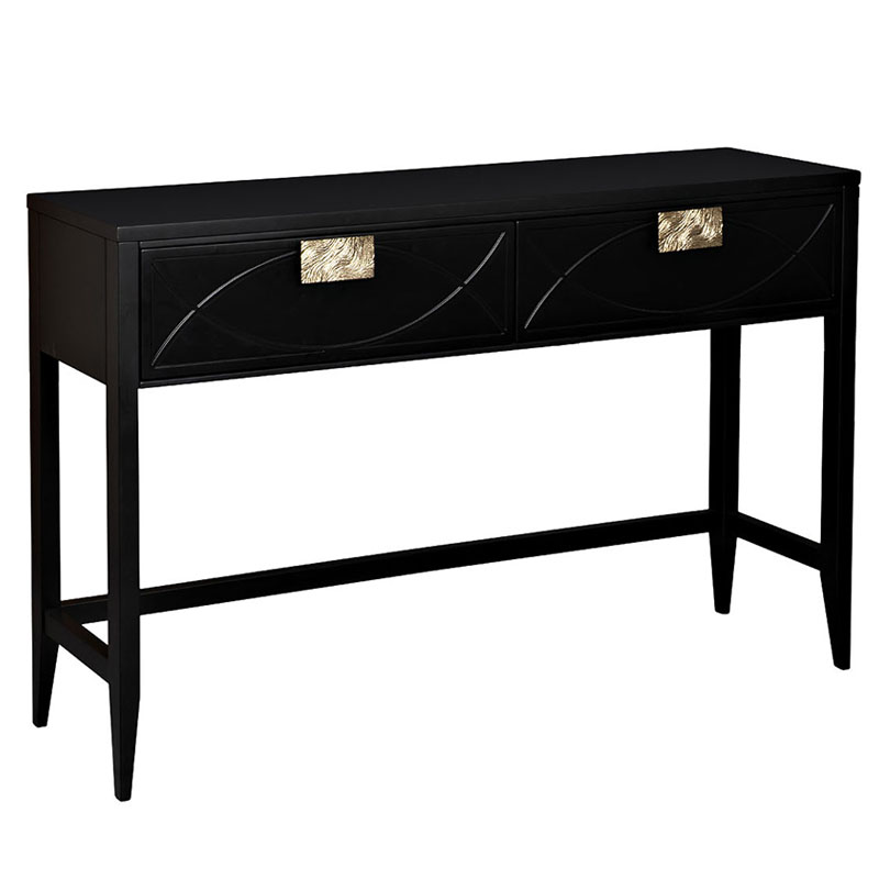 Консоль Amelie Black Console Черный Золотой Консоль Amelie Black Console Черный Золотой в Орле | Loft Concept