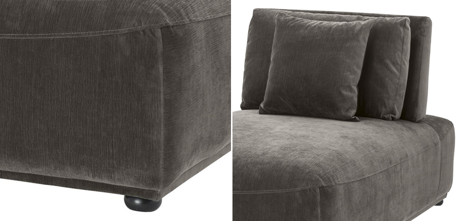 Кресло Eichholtz Chaise Longue Mondial Granite grey Кресло Eichholtz Chaise Longue Mondial Granite grey - Loft-Concept в Орле