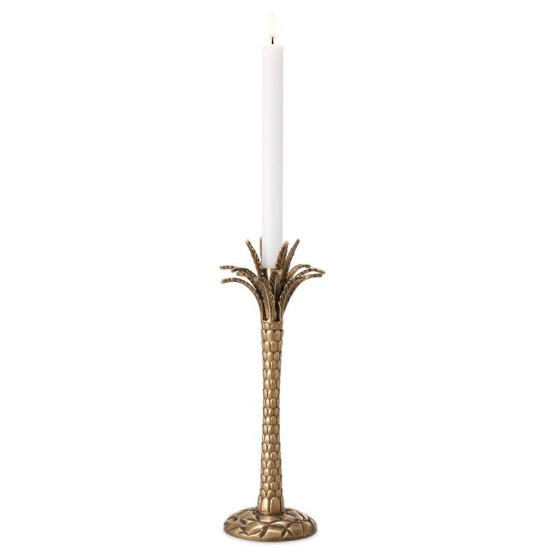 Подсвечник Eichholtz Candle Holder Palm Desert Винтажная латунь Подсвечник Eichholtz Candle Holder Palm Desert Винтажная латунь в Орле | Loft Concept