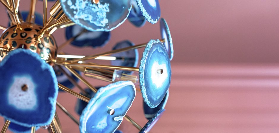 Люстра BRANQUINHO CHANDELIER AGATE blue Люстра BRANQUINHO CHANDELIER AGATE blue - Loft-Concept в Орле