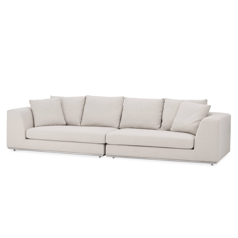 Диван Eichholtz Sofa Marlon Brando Молочный Нержавеющая сталь Диван Eichholtz Sofa Marlon Brando Молочный Нержавеющая сталь в Орле | Loft Concept