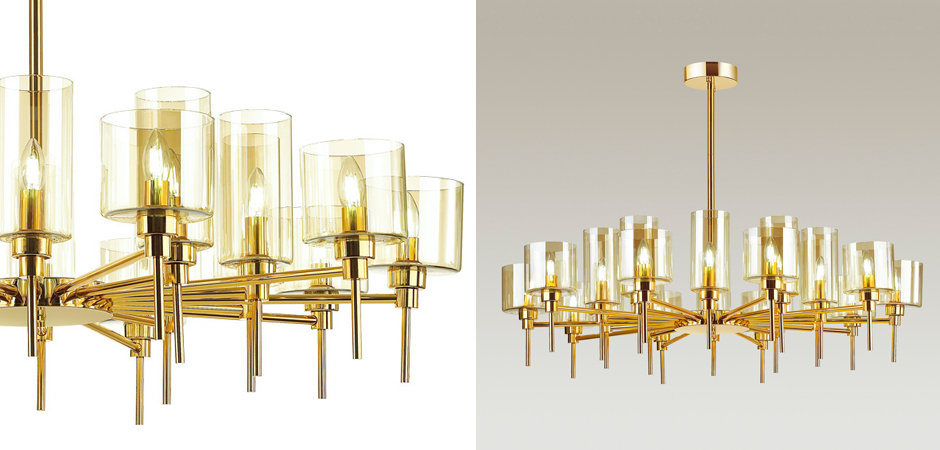 Люстра AXO Light Spillray Gold Lamps 20 Люстра AXO Light Spillray Gold Lamps 20 - Loft-Concept в Орле