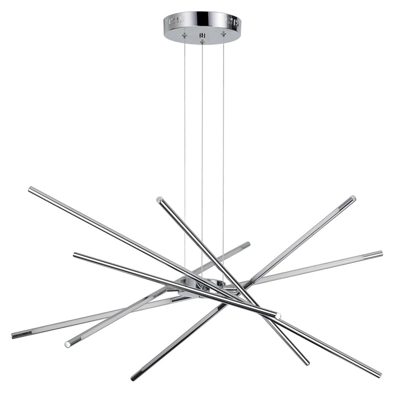 Люстра Trumpet Tube Chrome Chandelier Хром в Орле | Loft Concept 