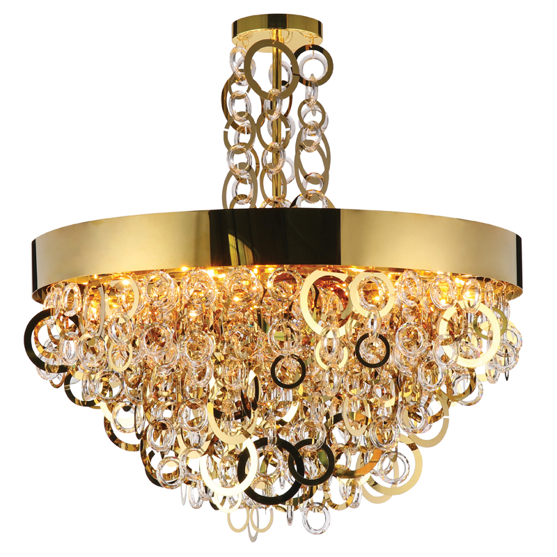 Люстра Maryse Chandelier Глянцевое золото Прозрачный Люстра Maryse Chandelier Глянцевое золото Прозрачный в Орле | Loft Concept