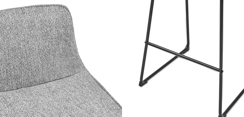 Барный стул Alonzo Bar Stool Gray Барный стул Alonzo Bar Stool Gray - Loft-Concept в Орле