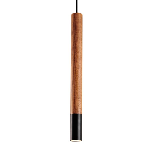 Подвесной светильник Trumpet Wood Black Pendant Lamp Коричневый Черный Подвесной светильник Trumpet Wood Black Pendant Lamp Коричневый Черный в Орле | Loft Concept