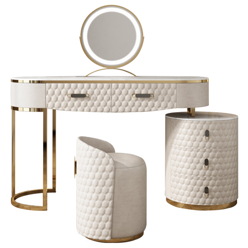 Трельяж Kathryn Bedroom Dressing Table White Белый Глянцевое золото Белый Мрамор Bianco Трельяж Kathryn Bedroom Dressing Table White Белый Глянцевое золото Белый Мрамор Bianco в Орле | Loft Concept
