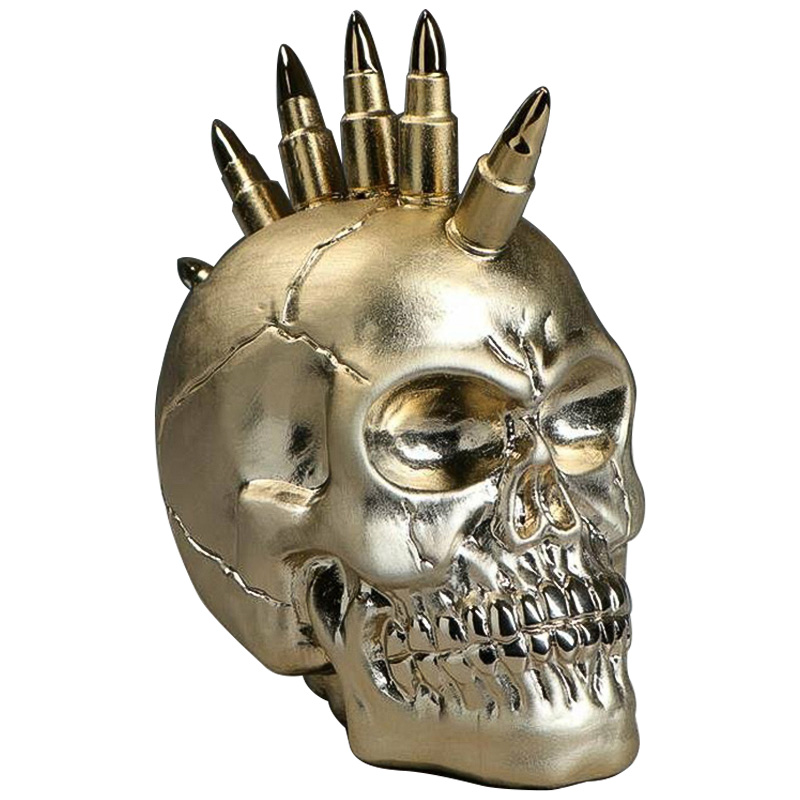 Статуэтка Skull Iroquois Золотой Статуэтка Skull Iroquois Золотой в Орле | Loft Concept