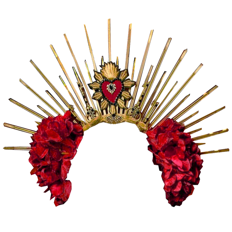 Корона Crown Broken Heart Frida Kahlo Красный Корона Crown Broken Heart Frida Kahlo Красный в Орле | Loft Concept