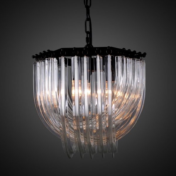 Люстра Frozen Glass Chandelier 33 Черный Люстра Frozen Glass Chandelier 33 Черный в Орле | Loft Concept