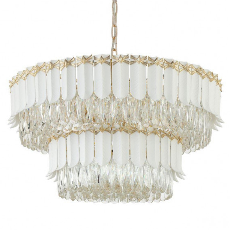 Люстра Barcelo Chandelier Прозрачный Золотой Люстра Barcelo Chandelier Прозрачный Золотой в Орле | Loft Concept