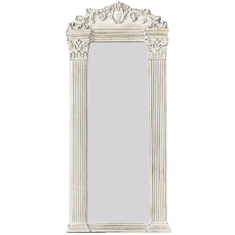 Зеркало Fitzherbert Mirror Белый винтажная патина Зеркало Fitzherbert Mirror Белый винтажная патина в Орле | Loft Concept