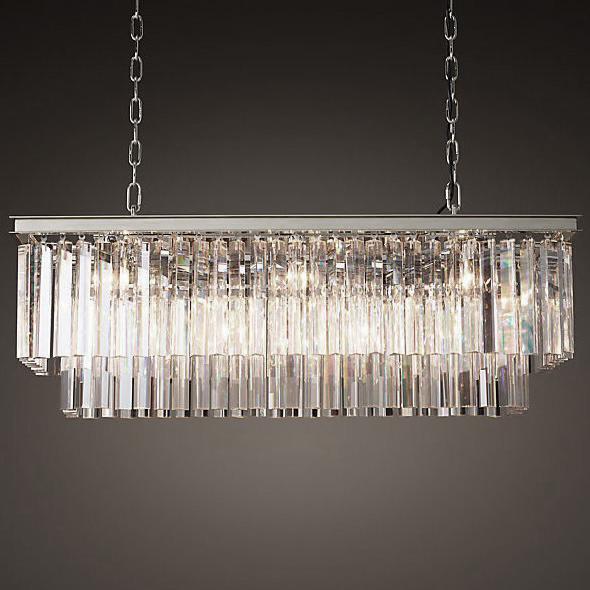 Люстра RH 1920S ODEON CLEAR GLASS FRINGE nickel Хром Люстра RH 1920S ODEON CLEAR GLASS FRINGE nickel Хром в Орле | Loft Concept