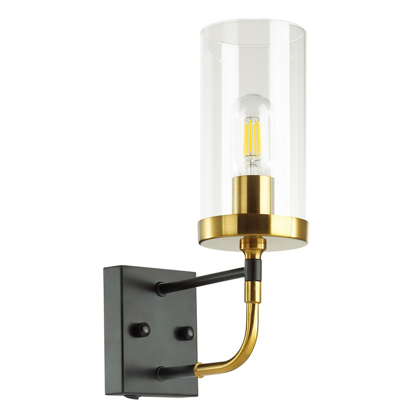 Бра Greger Sconce Прозрачный Глянцевое золото Черный Бра Greger Sconce Прозрачный Глянцевое золото Черный в Орле | Loft Concept