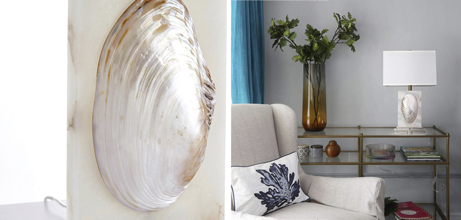 Настольная лампа Mother of Pearl Sink Настольная лампа Mother of Pearl Sink - Loft-Concept в Орле