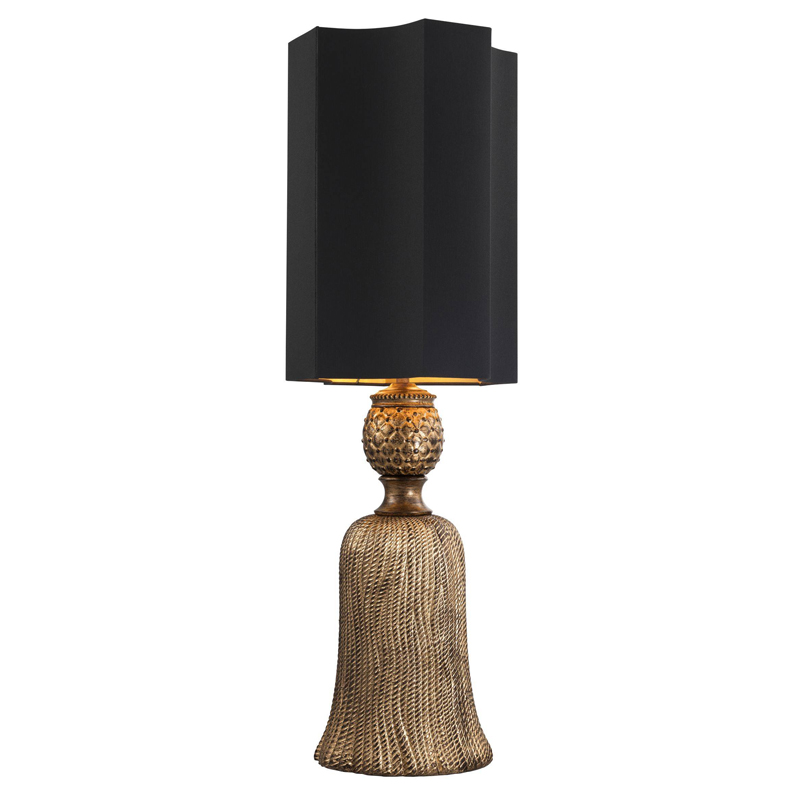 Настольная лампа Eichholtz Table Lamp Fiocchi Винтажное Темное Золото Черный Настольная лампа Eichholtz Table Lamp Fiocchi Винтажное Темное Золото Черный в Орле | Loft Concept