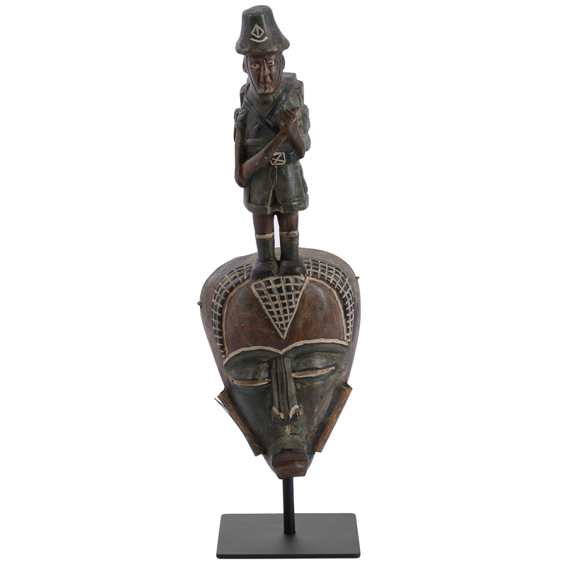 Маска African Mask Hunter Коричневый Черный в Орле | Loft Concept 
