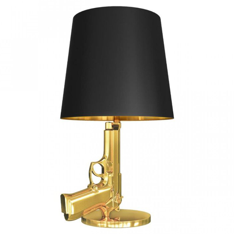 Настольная лампа Flos Gun Table Lamp Золотой Черный Настольная лампа Flos Gun Table Lamp Золотой Черный в Орле | Loft Concept