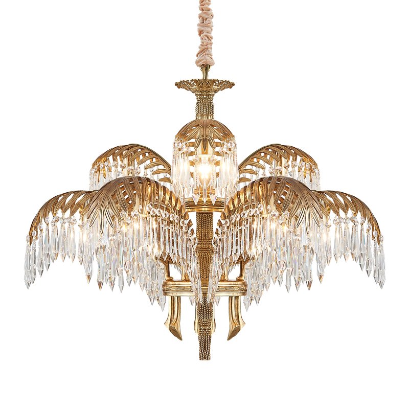 Люстра CHANDELIER HILDEBRANDT L Латунь Прозрачное Стекло Люстра CHANDELIER HILDEBRANDT L Латунь Прозрачное Стекло в Орле | Loft Concept