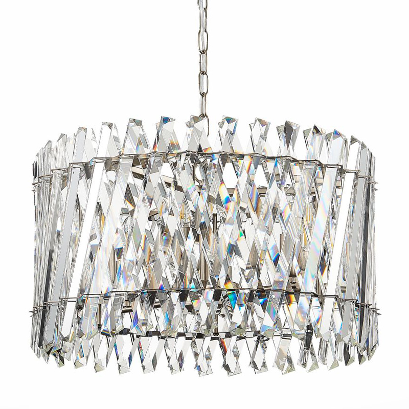 Люстра Kaeden Glass Chandelier Никель Прозрачный Люстра Kaeden Glass Chandelier Никель Прозрачный в Орле | Loft Concept