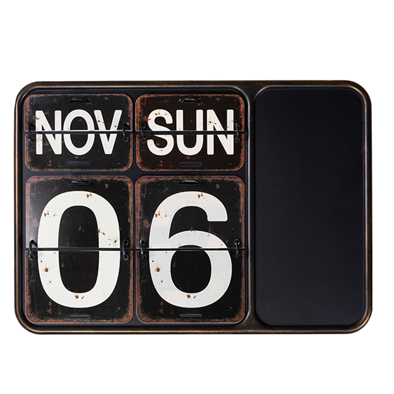 Аксессуар на стену Wall calendar Винтажный черный Аксессуар на стену Wall calendar Винтажный черный в Орле | Loft Concept