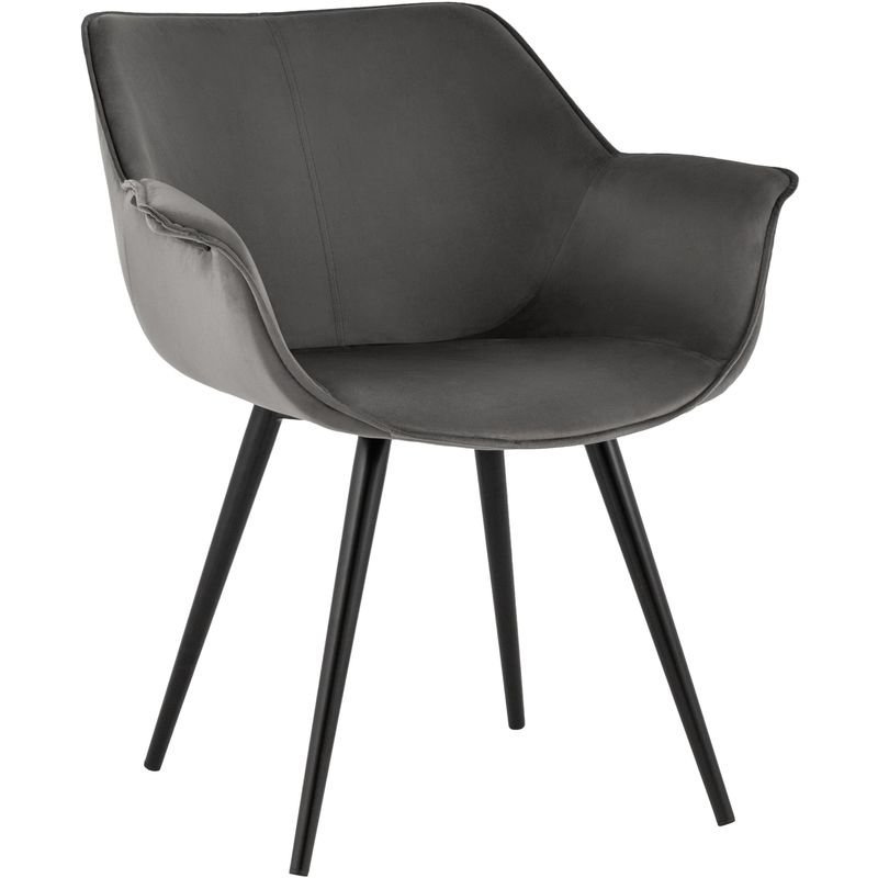 Стул Mason chair Темно-Серый велюр Серый Черный Стул Mason chair Темно-Серый велюр Серый Черный в Орле | Loft Concept