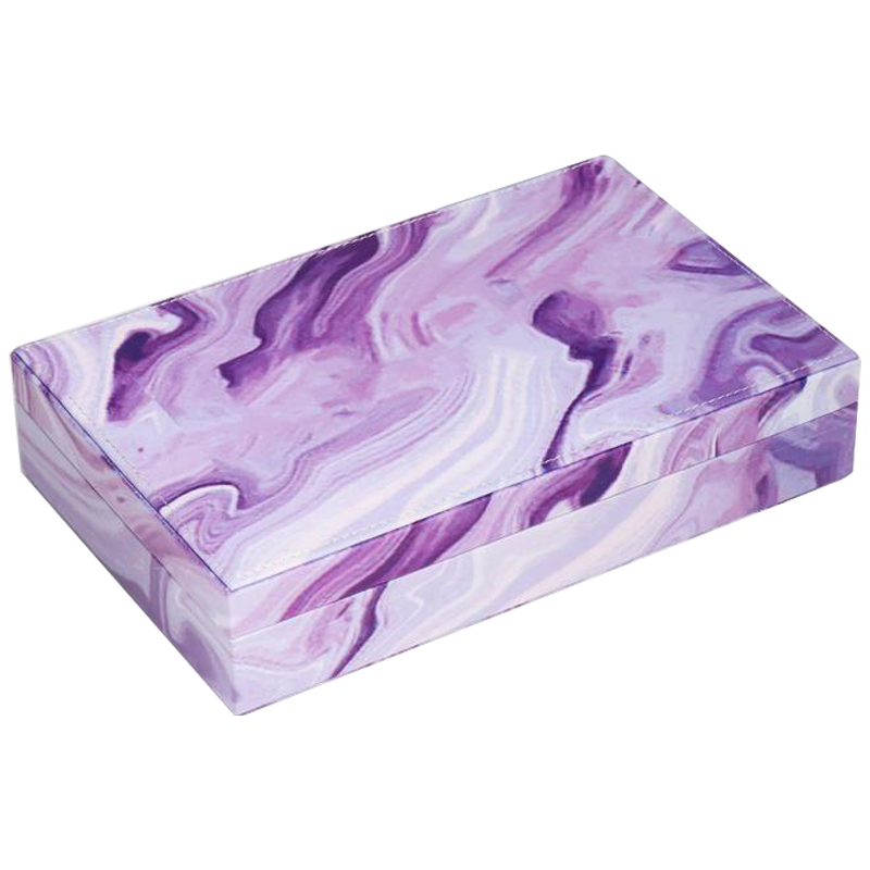 Шкатулка Marble Pattern Box violet Фиолетовый Шкатулка Marble Pattern Box violet Фиолетовый в Орле | Loft Concept