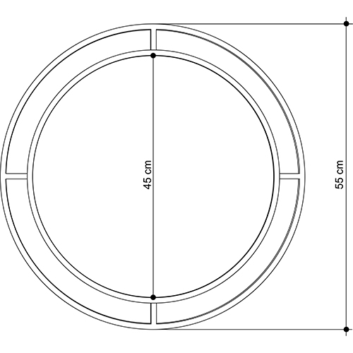Настенное зеркало круглой формы в черной металлической раме BUBBLE MIRROR BLACK Настенное зеркало круглой формы в черной металлической раме BUBBLE MIRROR BLACK в Орле
