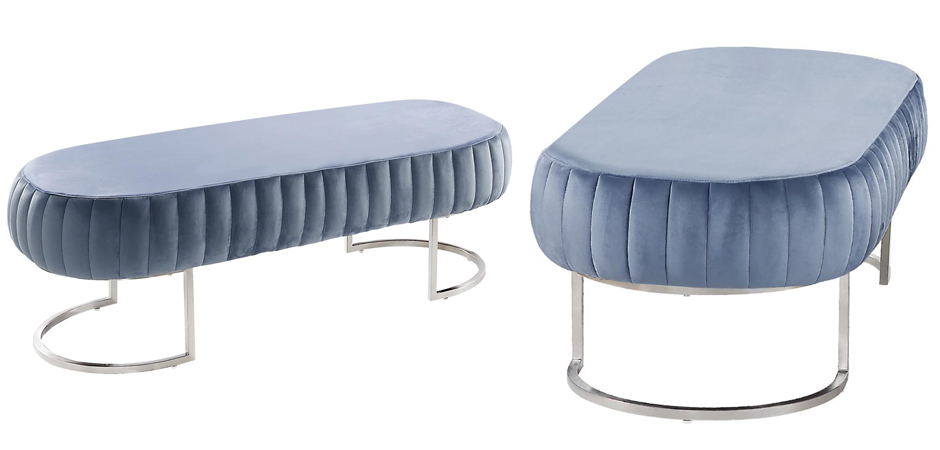 Банкетка Soft Blocks Blue Gray Банкетка Soft Blocks Blue Gray - Loft-Concept в Орле