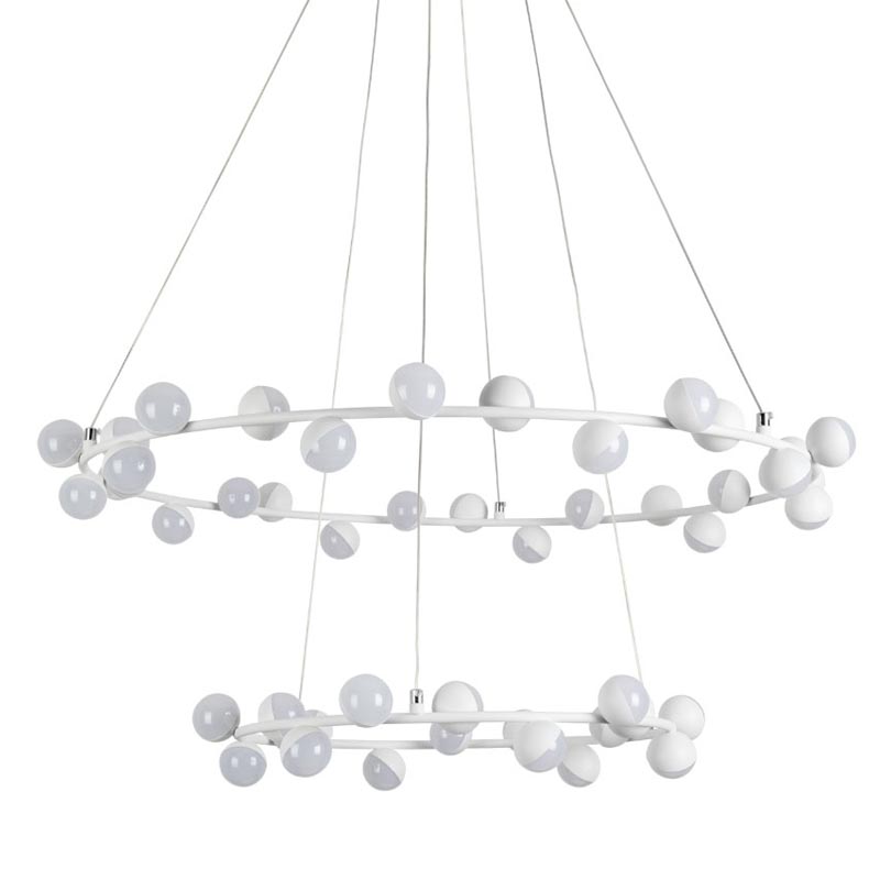 Люстра Vilelme Chandelier white double Белый Люстра Vilelme Chandelier white double Белый в Орле | Loft Concept