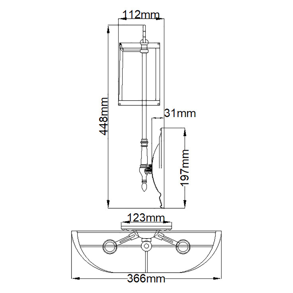Бра с 2-мя бежевыми абажурами в классическом стиле Hinkley в Орле