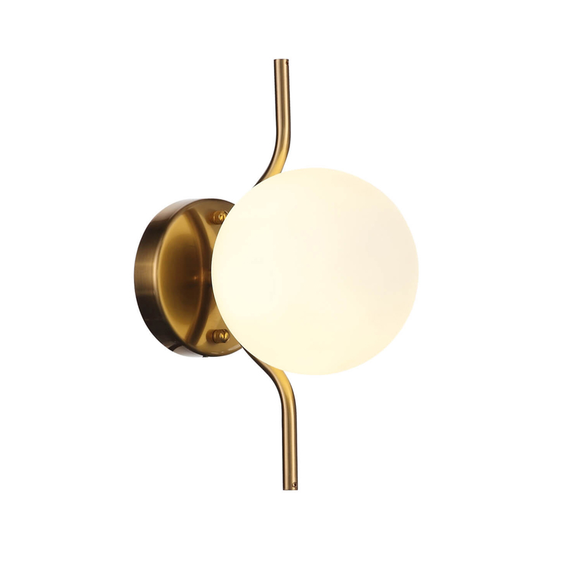 Бра B.LUX C Ball wall lamps Белое матовое стекло Латунь Бра B.LUX C Ball wall lamps Белое матовое стекло Латунь в Орле | Loft Concept