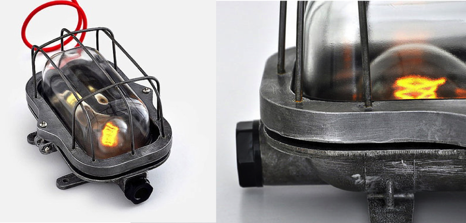 Настенная лампа Steampunk Cage Glass Edison Wall Lamp Настенная лампа Steampunk Cage Glass Edison Wall Lamp - Loft-Concept в Орле