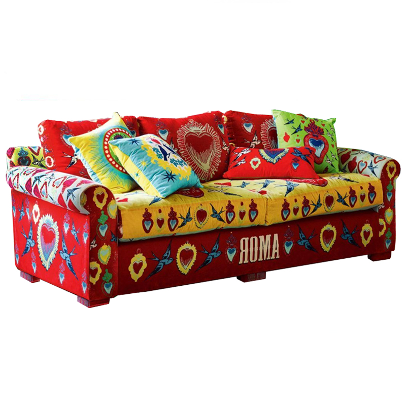Диван Frida Kahlo Мульти Красный Диван Frida Kahlo Мульти Красный в Орле | Loft Concept