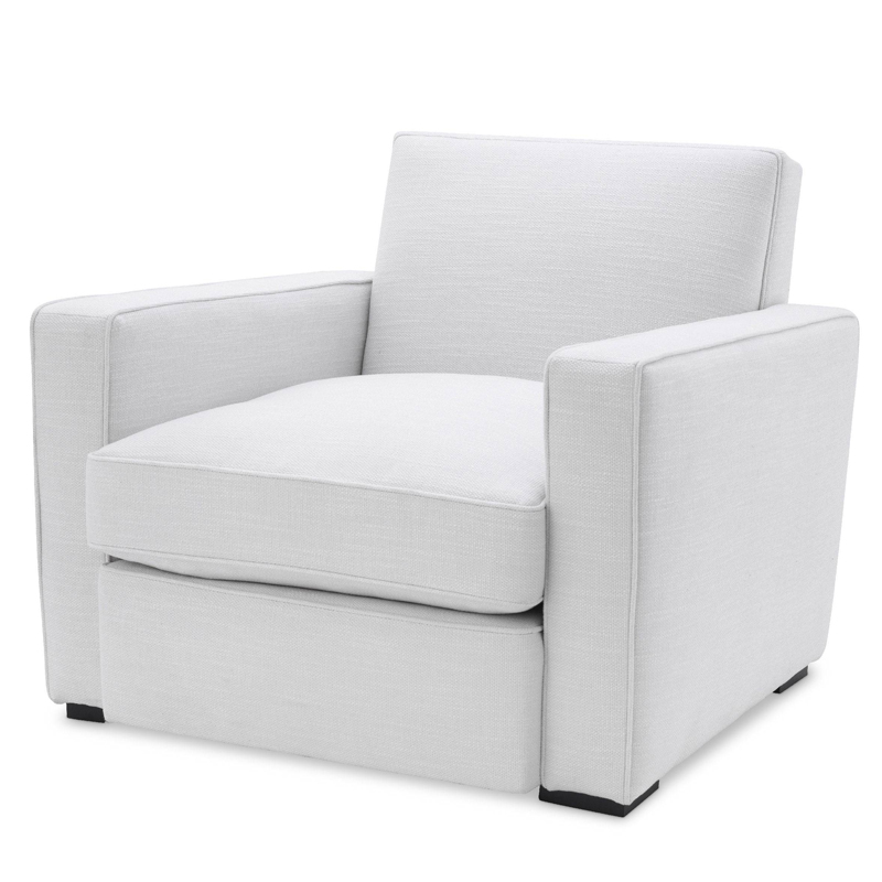 Кресло Eichholtz Chair Edmond white Белый Черный Кресло Eichholtz Chair Edmond white Белый Черный в Орле | Loft Concept