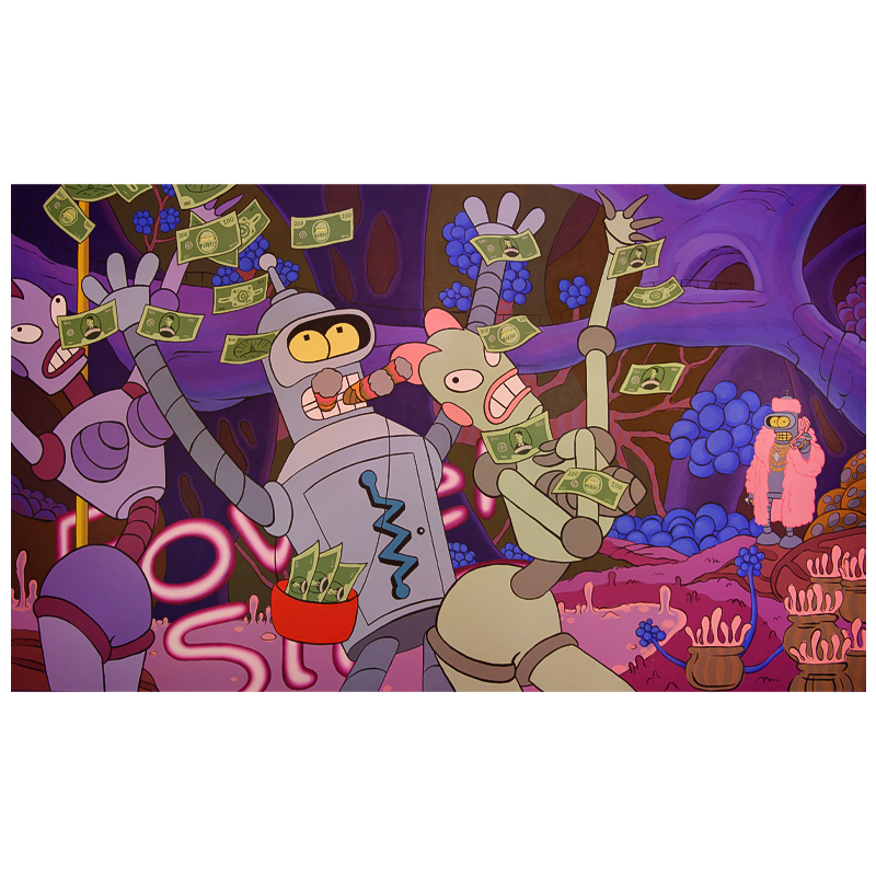 Картина Futurama Bender Make it Rain Мульти Картина Futurama Bender Make it Rain Мульти в Орле | Loft Concept