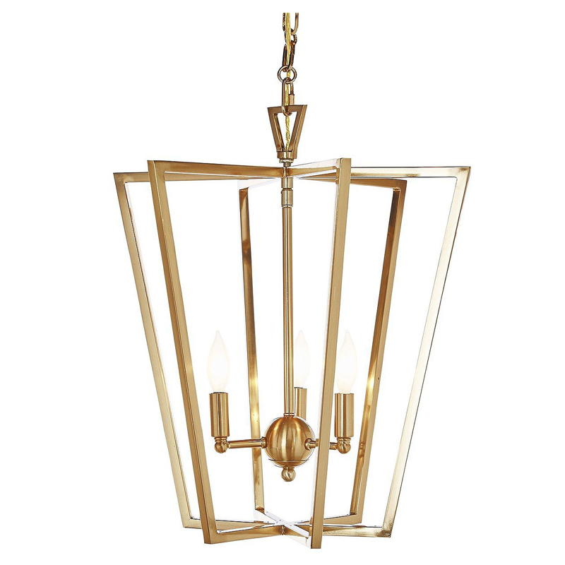 Люстра Fabiole Gold Cage Chandelier Золотой Люстра Fabiole Gold Cage Chandelier Золотой в Орле | Loft Concept