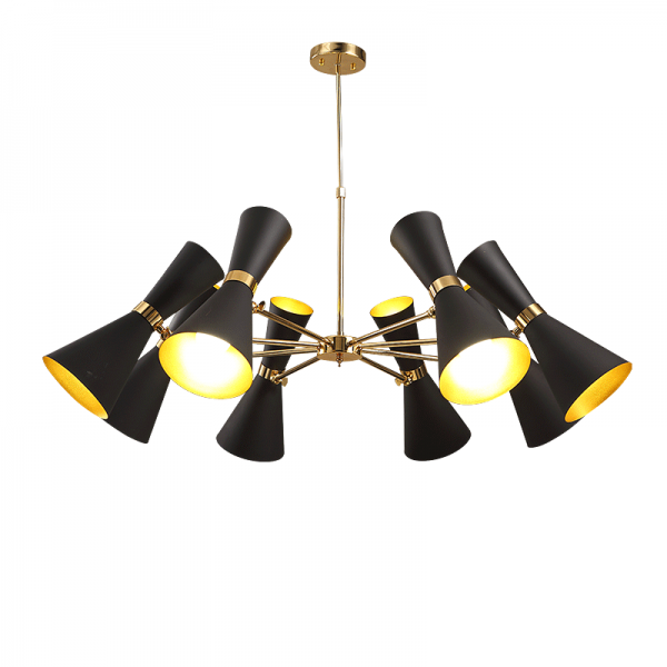 Люстра Delightfull Cairo Chandelier Глянцевое золото Черный Люстра Delightfull Cairo Chandelier Глянцевое золото Черный в Орле | Loft Concept