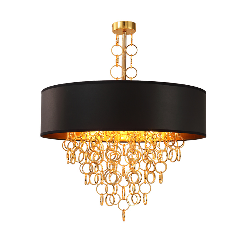 Люстра Ritz Rings Chandelier Золотой Черный Люстра Ritz Rings Chandelier Золотой Черный в Орле | Loft Concept