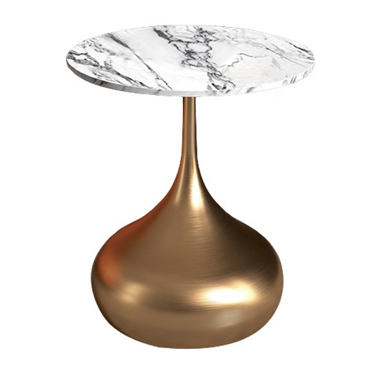 Приставной стол Gold Base Белый Золотой Приставной стол Gold Base Белый Золотой в Орле | Loft Concept