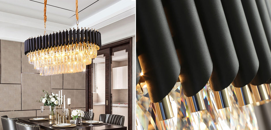 Люстра Empire Black Rectangular Chandelier Crystal Люстра Empire Black Rectangular Chandelier Crystal - Loft-Concept в Орле
