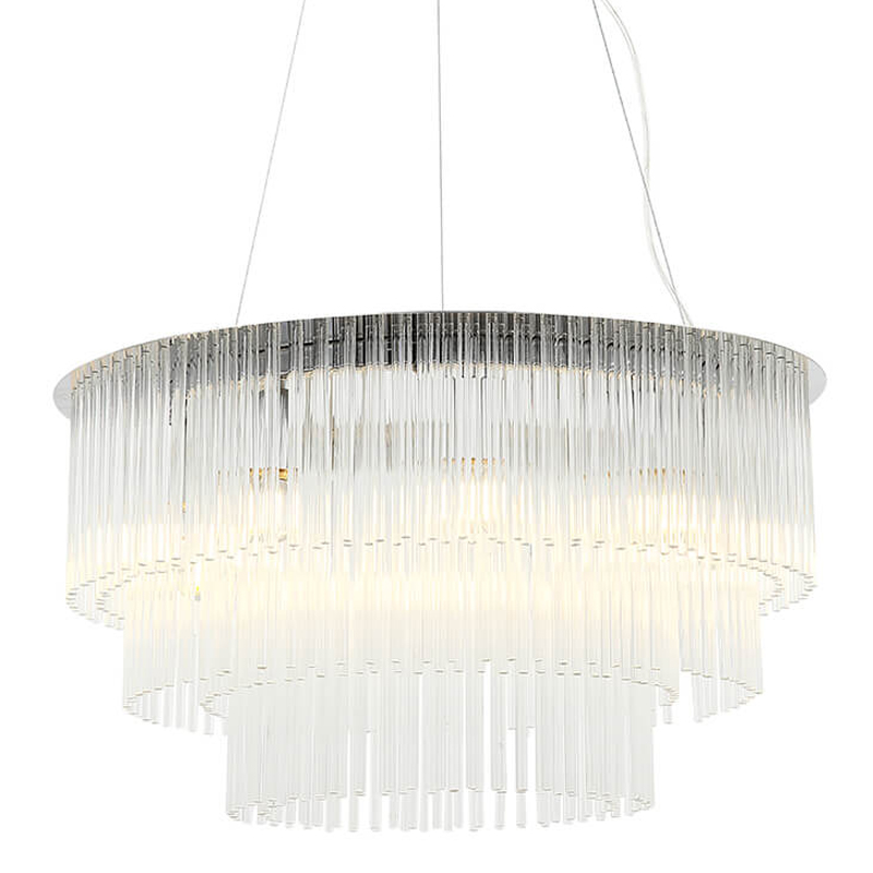 Люстра Harrison Chandelier chrome 9 lamp Хром Прозрачный Люстра Harrison Chandelier chrome 9 lamp Хром Прозрачный в Орле | Loft Concept