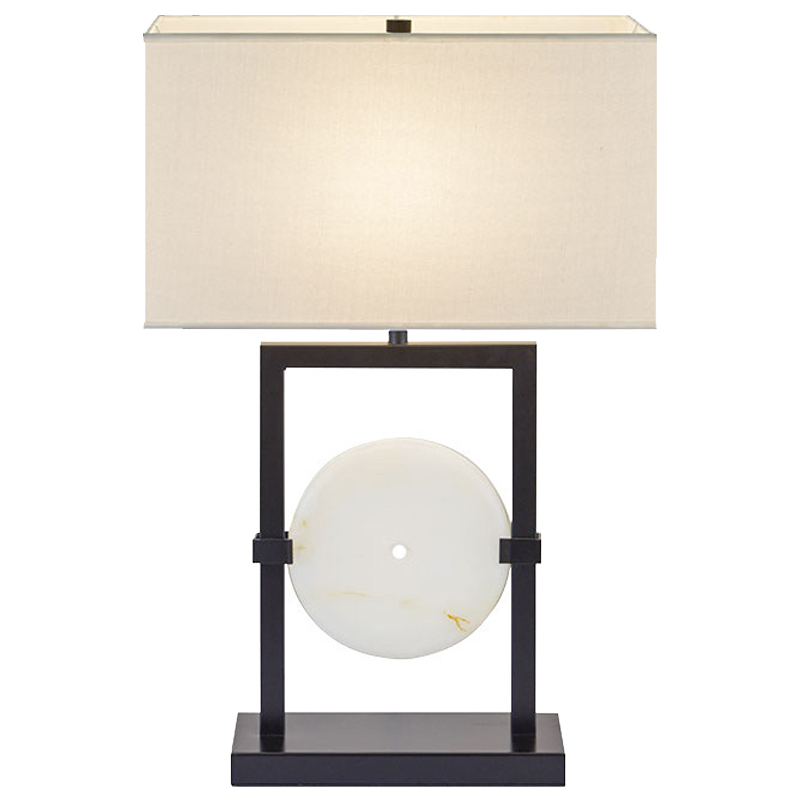 Настольная лампа Laudine Table Lamp Молочный Черный Белый в Орле | Loft Concept 