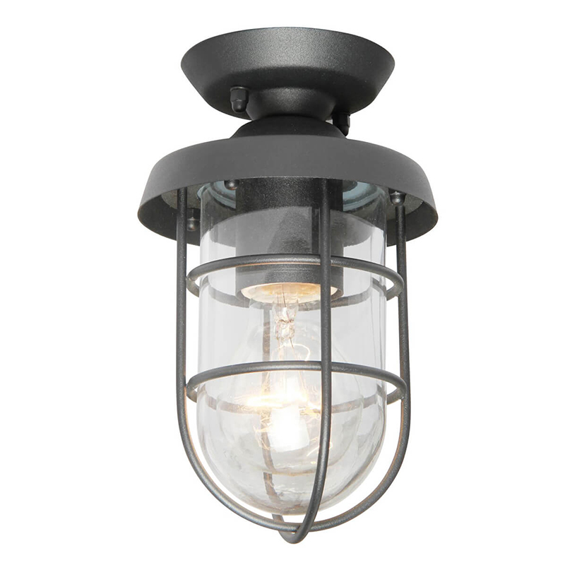 Уличный потолочный светильник Declan Street Lamp Черный Уличный потолочный светильник Declan Street Lamp Черный в Орле | Loft Concept