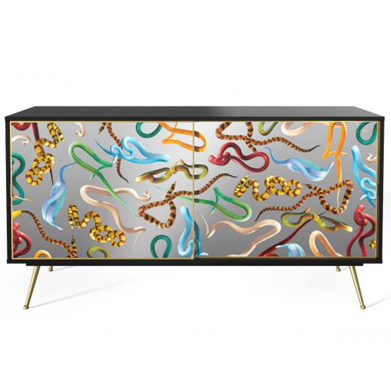 Комод Seletti Cabinet Sliding Door Snakes Мульти Золотой Шампань Черный Комод Seletti Cabinet Sliding Door Snakes Мульти Золотой Шампань Черный в Орле | Loft Concept