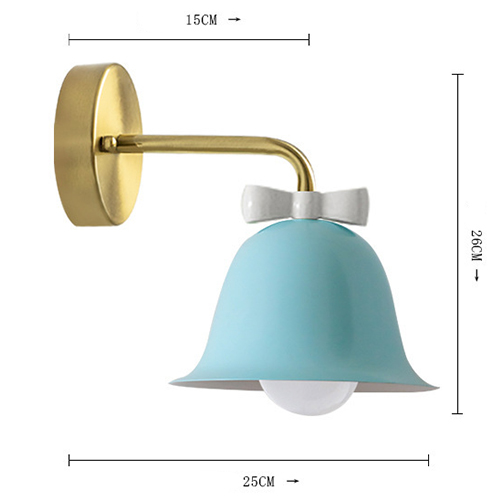 Бра Колокольчик Bell with Bow Blue Wall Lamp Голубой Бра Колокольчик Bell with Bow Blue Wall Lamp Голубой в Орле